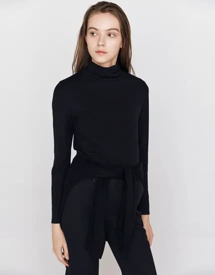 지오다노 무지 목폴라 티셔츠