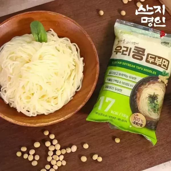 산지명인 바로먹는 두부면 180g 5팩