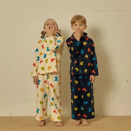 래핑차일드 블럭 플리스 파자마