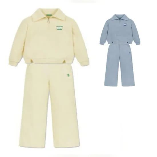 베네통키즈 니트 라이크 집업 맨투맨+팬츠 44,230원 무배