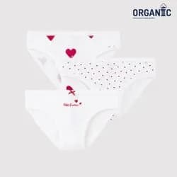 쁘띠바또 여아 오가닉 하트 브리프 나시 팬티