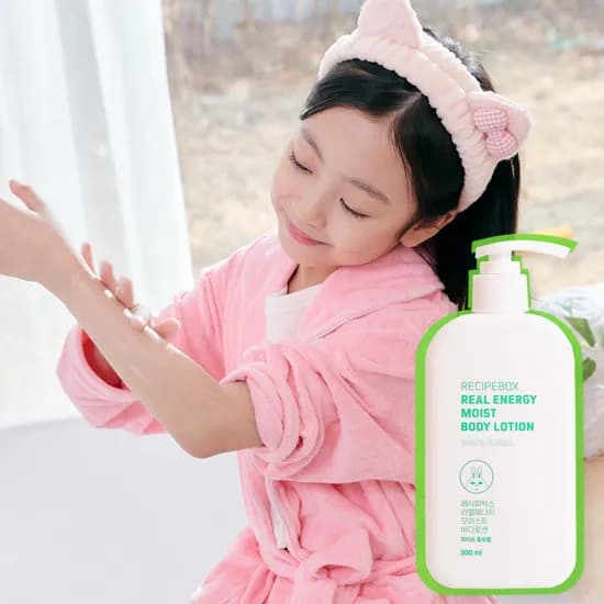 레시피박스 키즈 고보습 바디로션 체험