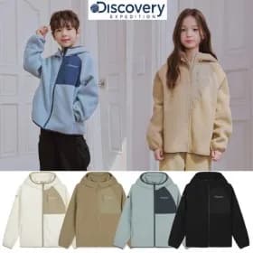 디스커버리키즈 자카드 미드레이어 자켓