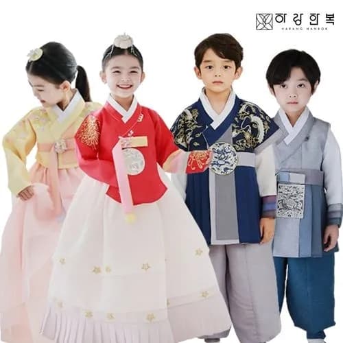 하랑한복 가람랑 파스텔톤 여아한복