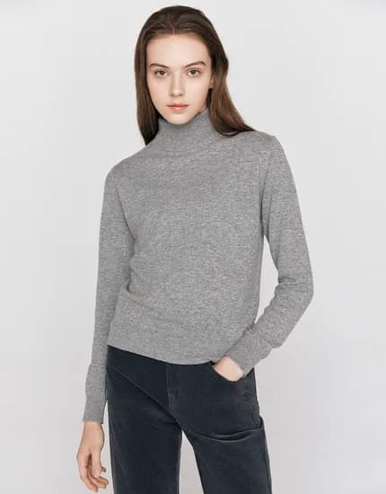 캐시 함유 목폴라 니트