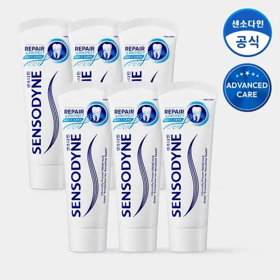 센소다인 리페어 앤 프로텍트 치약 100g 6개 40,800원
