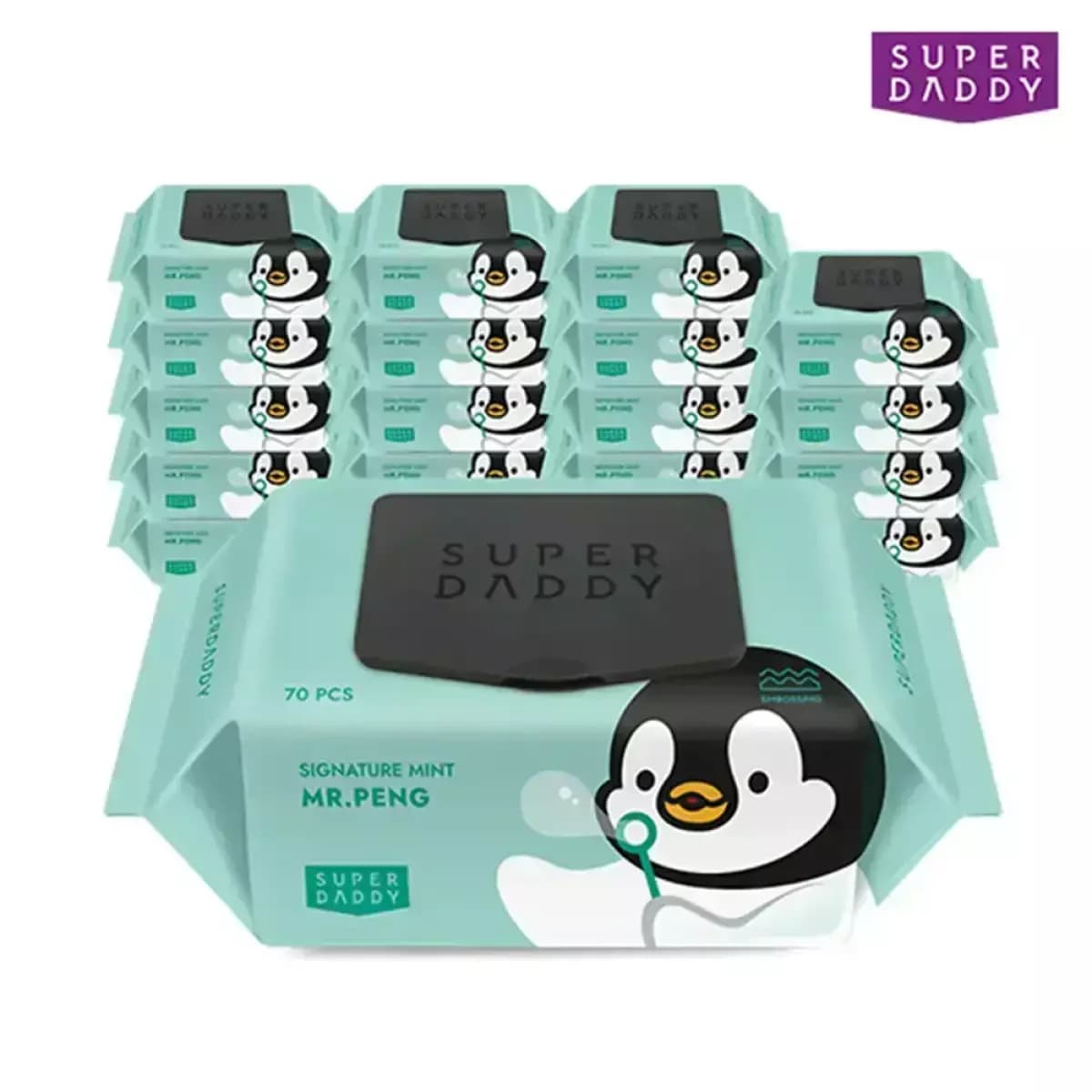 슈퍼대디 미스터펭 70g 시그니처 물티슈 20팩 16,060원 무배