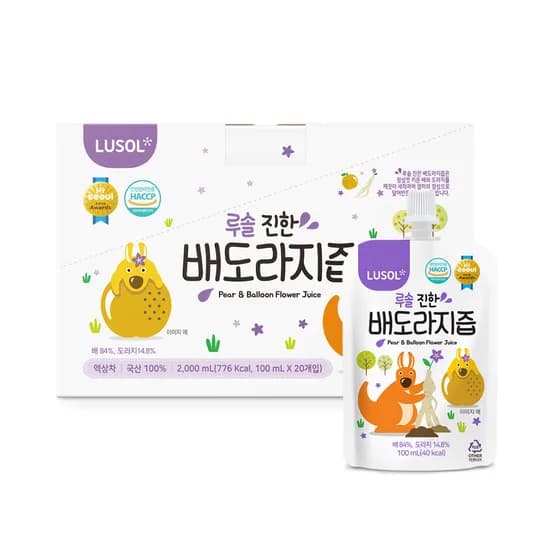 루솔 진한 배도라지즙 120포 68,600원 (한포당 571원)