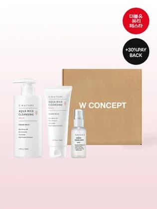 에스네이처 아쿠아 라이스 클렌징 밀크 280ml+150ml+미스트 50ml 25,130원