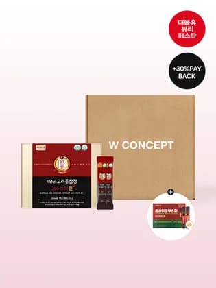 정원삼 6년근 고려홍삼정 365스틱 진 30포 x 3박스+증정+쇼핑백 70,000원