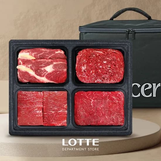 1등급 농협안심한우 프리미엄 정육세트 1.6kg(등심,불,국,산) 각400g씩 83,000원