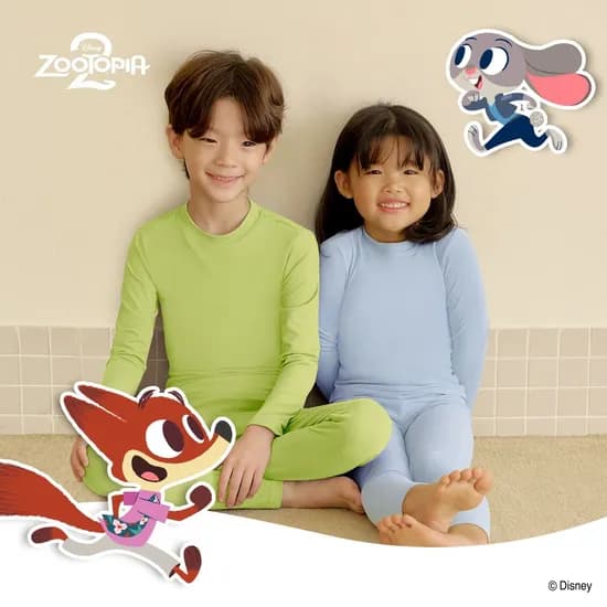 마른파이브 주토피아 기모 내복 세트 13,400원 무배