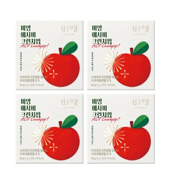 디어레시피 애사비 크런치팝 간식(20포)4박스 14,915원