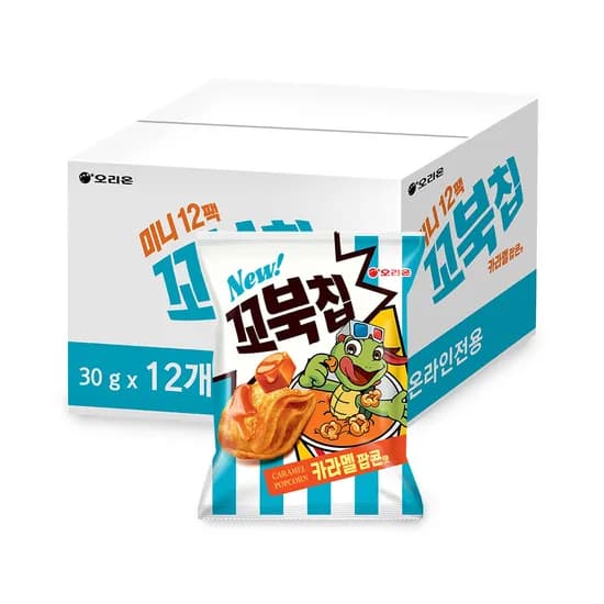 꼬북칩 카라멜 팝콘맛 12개 8,200원