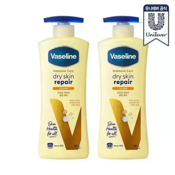 바세린 바디로션 드라이스킨 400ml 2개 10,880원