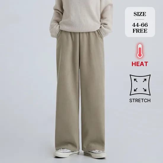 겨울 기모 밴딩 와이드 팬츠 10,630원 무배