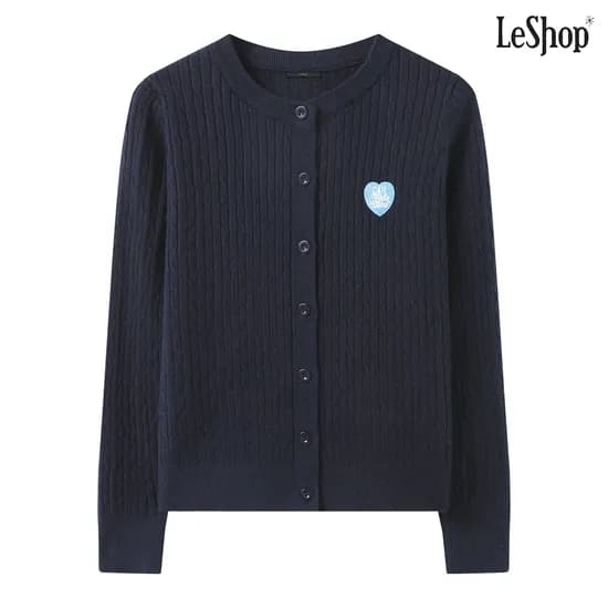 하트 패치 케이블 니트 가디건 14340원 무배