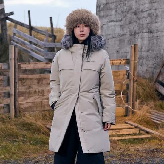 디스커버리 윈드스토퍼 구스다운 롱패딩 313,750원