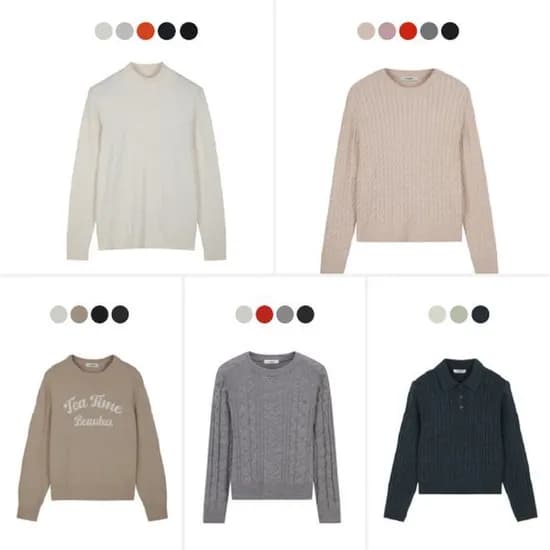 폴햄 여성니트 5종 택1 12,690원 2장이상 무배