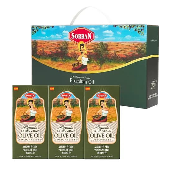 소르반 유기농 엑스트라버진 올리브유 스틱형 4팩 19,900원 무배