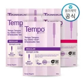 템포 탐폰 체내형생리대 레귤러/슈퍼 100매 33510원