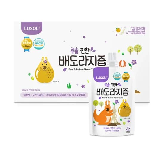 루솔 진한 배도라지즙 120포 실결제가 66,992원 포당 558원 핫딜
