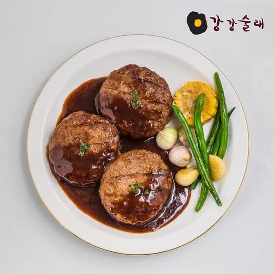 강강술래 함박스테이크 180g 5팩 18,660원