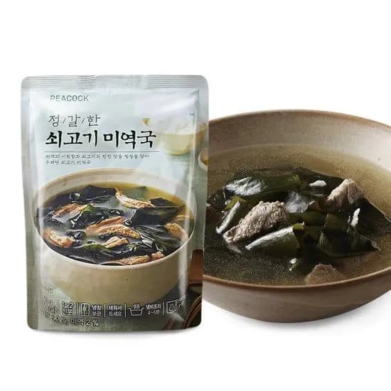 피코크 정갈한 소고기미역국 세트 500g x 5팩 14,950원