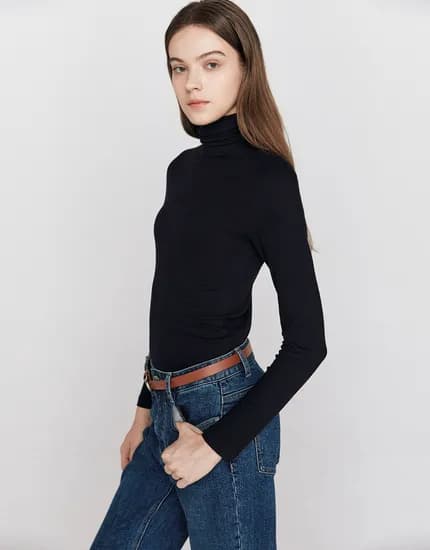 스판 터틀넥 이너 티셔츠 9,900원 무배