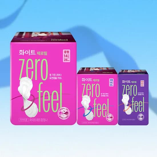 화이트 제로필 중형 14Px6팩, 18,000원