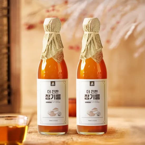 홍주부 더진한 저온압착 참기름 350ml 1+1 12,930원