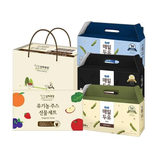 상하목장 유기농멸균 우유 125ml 24팩 선물세트 15,890원 무배