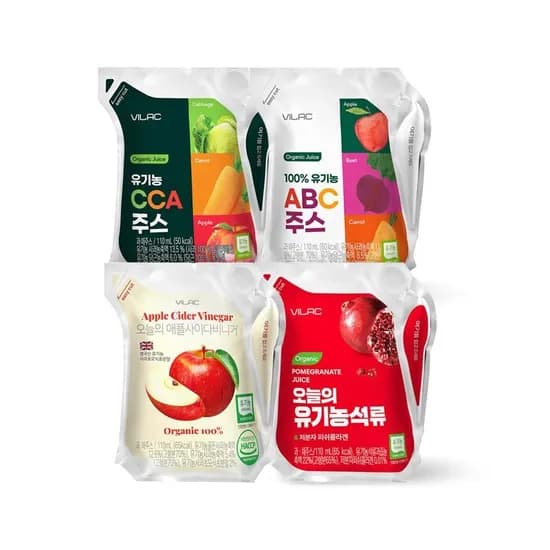 비락 유기농 과일야채 주스 골라담기 1+1 22,980원