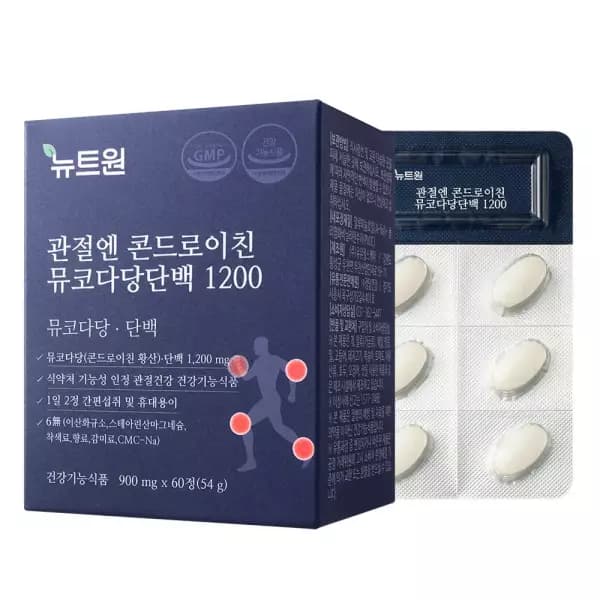 11번가/60분러시] 뉴트원 관절엔 콘드로이친 뮤코다당단백1200 60정 8,310원 무배