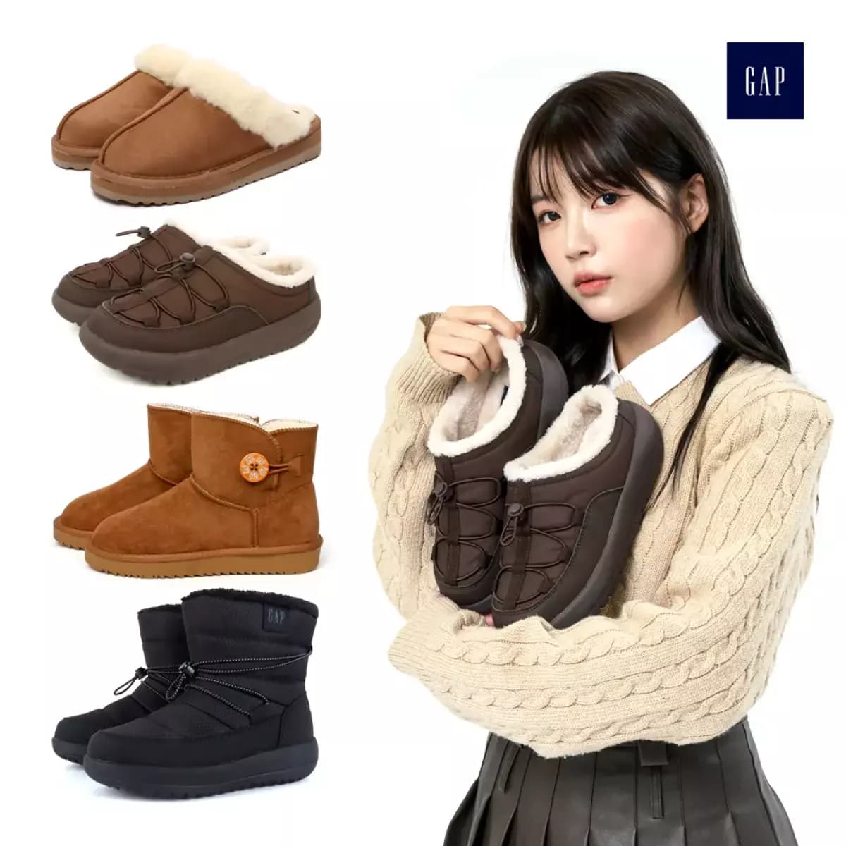 GAP 어그 양털슬리퍼 18,930원 무배