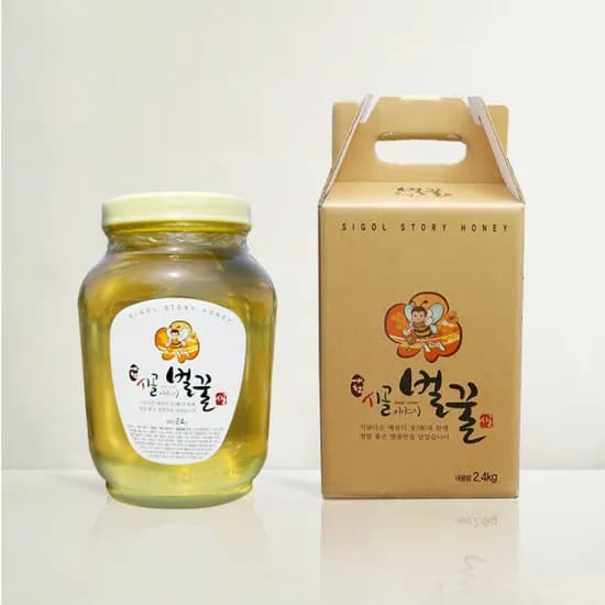 햇꿀 (설탕0%) 시골이야기 아카시아꿀 2.4KG 40,000원 무배