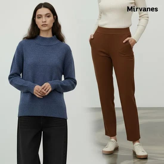 미르바네스 소프트 핏 테일러드 터틀넥 니트 5,900원 무배