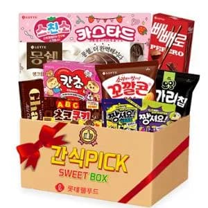 설 연휴 간식박스 10종 카스타드 꼬깔콘 등