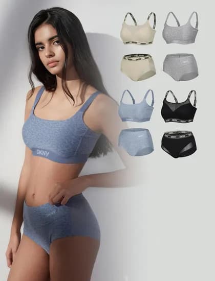 DKNY 언더 여성 크레오라 컴포트 푸쉬업 브라팬티 8종세트