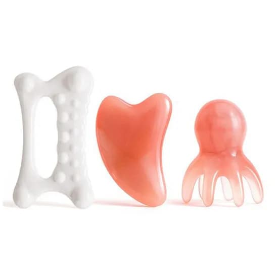 피부괄사 전신 문어 하트 3종