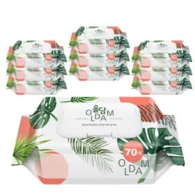 올담 물티슈 캡형 70매 10팩 유클