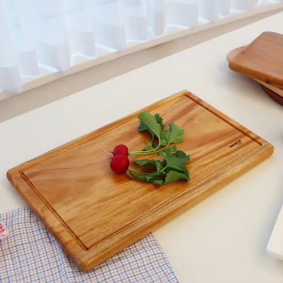 마호가니 원목도마 사각홈