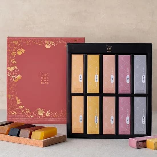 화과방 프리미엄 양갱세트 100g 10개입 쇼핑백