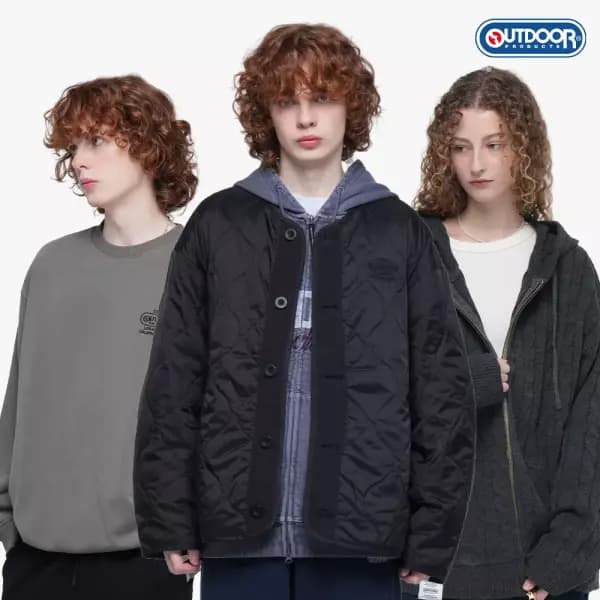 아웃도어프로덕츠 패딩 맨투맨 후드티