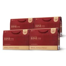 종근당건강 홍삼 녹용 프리미엄 선물세트 30포 3+1세트 총 4세트 ₩42,160