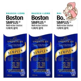 바슈롬 렌즈보존액 120ml 3개