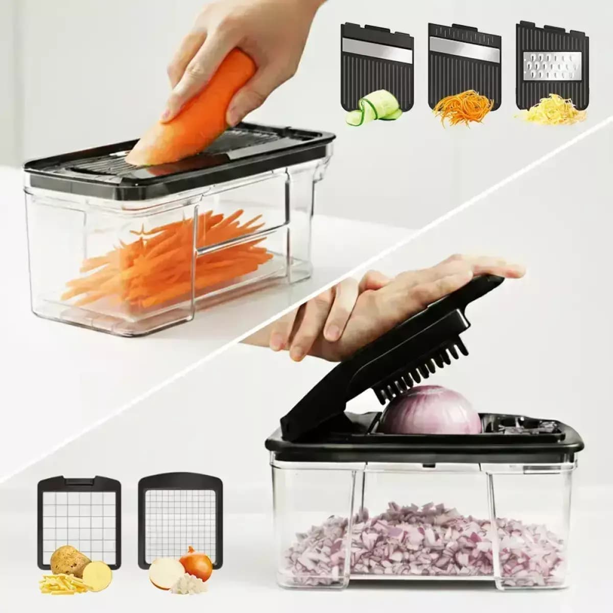 멀티 채칼 야채다지기