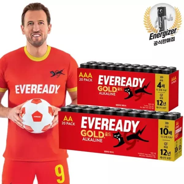 에너자이저 EVR AA 건전지 20개