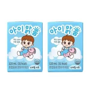 아이맑음 콤비팩 어린이 이온음료 120ml 24팩
