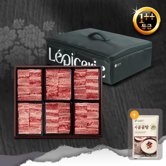 청풍명월 1++등급한우 특갈비 명품세트 3.6kg 냉장 찜갈비 6팩